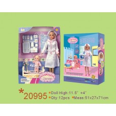 Кукла Defa "Медсестра"с ребенком и аксессурами, 29см (DEFA, 20995d)