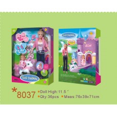 Кукла Defa в наборе с ребенком, пони и аксессуарами, высота куклы: 29 см и 10 см (DEFA, 8037d)