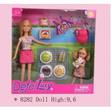 Кукла, 2 шт: мама и дитя, в наборе с аксессуарами (DEFA, 8282d)