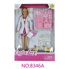Кукла-Ветеринар (девочка), 32.5 см (DEFA, 8346Ad)
