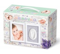 Набор для творчества. "Лапочка. Слепки ножек и ручек вашего малыша" (двойная рамка со стеклом)