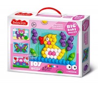 Мозаика для самых маленьких "Утенок" d2,5/7 цв/107 эл BABY TOYS