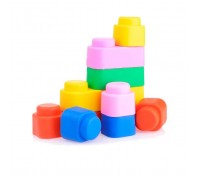 Кирпичики мягкие мини. Конструктор из мягкого материала для самых маленьких 15 деталей