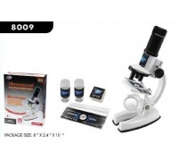 Набор для опытов с микроскопом и аксессуарами, 25 предметов, белый, пластмасса