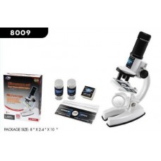 Набор для опытов с микроскопом и аксессуарами, 25 предметов, белый, пластмасса