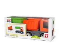 Самосвал со сменными кузовами, экологичная упаковка, пластмасса