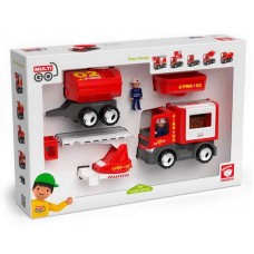 Спецтехника: пожарная машина, игровой набор, 8 предметов, пластмасса
