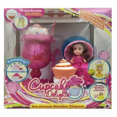 Cupcake Surprise. Набор Мороженое - Туалетный столик с Куклой - Капкейк и питомцем