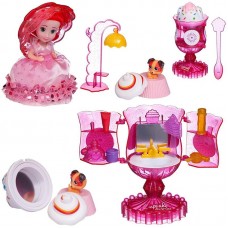 Игровой набор EMCO Cupcake Surprise "Мороженое - Туалетный столик" с куклой - капкейк и питомцем, розовый