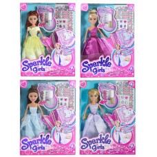 Кукла Sparkle Girlz в наборе с аксессуарами для украшения платья (FUNVILLE, 24020)