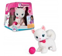 Интерактивная кошка Bianca, в комплекте с клубком, на батарейках (IMC Toys, 95847)