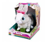 Кролик Betsy интерактивный, реагирует на голос, прыгает и шевелит ушками, со звуковыми эффектами