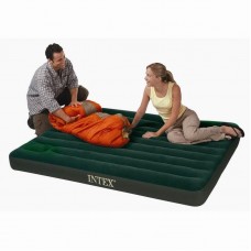 Матрац-кровать надувной двуспальный зеленый, 137х191х20,32см