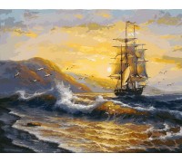 Раскраски по номерам Рассвет 50*40 см