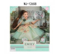 Кукла ABtoys Emily Мятная серия с серым котенком и аксессуарами 30см