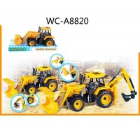 Машинка "Трактор", пластмассовая, инерционная, 28x11,5x12см