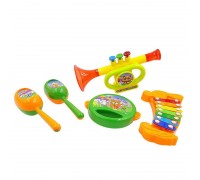 Набор музыкальных инструментов ABtoys DoReMi Baby Веселый оркестр 5 предметов, 24.5x30x7см