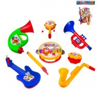 Музыкальные инструменты ABtoys ДоРеМио Весёлый оркестр для малышей (8 предметов) в пакете с хедером 25х18х7см