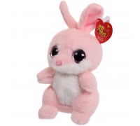 Мягкая игрушка Abtoys Глазастики. Кролик розовый, 18см. СИМВОЛ ГОДА 2023!