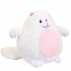 Мягкая игрушка Abtoys Кошка белая с розовым 20 см