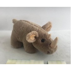 Мягкая игрушка ABtoys В дикой природе Носорог коричневый, 18 см. игрушка мягкая