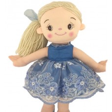 Кукла ABtoys Мягкое сердце, мягконабивная, балерина, 30 см, цвет голубой
