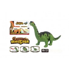Динозавр Брахиозавр, движение, световые и звуковые эффекты, 29,5х10,5х18 см