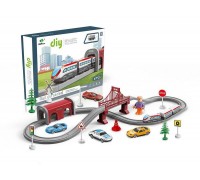 Железная дорога Junfa с ландшафтным дизайном, не менее 67 деталей