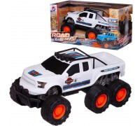 Машинка Junfa Джип-внедорожник 6х6 Дорожный зверь 1:14, белая