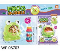 Игрушка Junfa Машинка для запуска мыльных пузырей Лягушонок