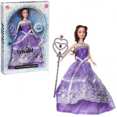 Кукла Junfa Atinil Очаровательная принцесса (в длинном фиолетовом платье) c волшебной палочкой, 28см