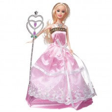 Кукла Junfa Atinil Очаровательная принцесса (в длинном розовом платье) c волшебной палочкой, 28см