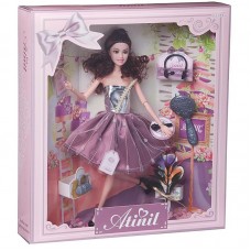 Кукла Junfa Atinil Звезда эстрады (в коротком платье с серебристым верхом) в наборе с аксессуарами 28см