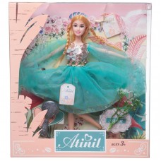 Кукла Junfa Atinil Летний день в платье с пайетками, в наборе с аксессуарами, 28см, блондинка