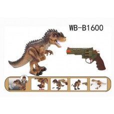 Динозавр в комплекте с пистолетом "Охота на динозавра" на инфракрасном управлении