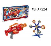 Автомат, стреляющий мягкими снарядами, в наборе с 6 мишенями, 20 снарядами