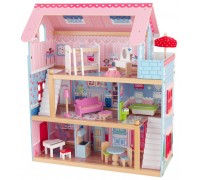 KidKraft Открытый коттедж - кукольный домик с мебелью