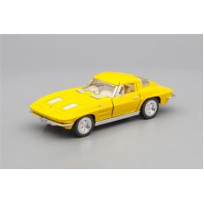 Машинка Kinsmart CHEVROLET Corvette Sting Ray (1963), yellow