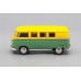 Машинка Kinsmart VOLKSWAGEN Classical Bus (1962), matte yellow / matte green