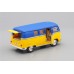Машинка Kinsmart VOLKSWAGEN Classical Bus (1962), matte blue / matte yellow