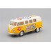 Машинка Kinsmart VOLKSWAGEN Classical Bus Peace and Love (1962), beige / yellow
