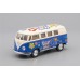 Машинка Kinsmart VOLKSWAGEN Classical Bus Peace and Love (1962), beige / blue