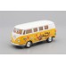 Машинка Kinsmart VOLKSWAGEN Classical Bus Peace and Love (1962), white / light yellow