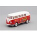 Машинка Kinsmart VOLKSWAGEN Classical Bus Peace and Love (1962), white / red