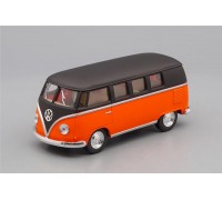 Машинка Kinsmart VOLKSWAGEN Classical Bus (1962), matte black / matte orange