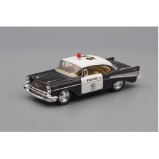 Машинка Kinsmart CHEVROLET Bel Air Police (1957), black / white