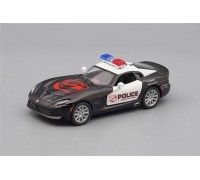 Машинка Kinsmart DODGE SRT Viper GTS Police (2013), black / white