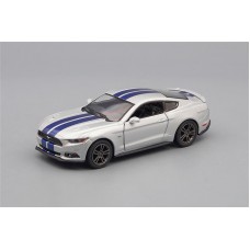 Машинка Kinsmart FORD Mustang GT (2015), silver / blue
