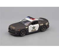 Машинка Kinsmart FORD Mustang GT Police (2015), matte black / white