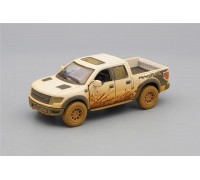 Машинка Kinsmart FORD F-150 SVT Raptor SuperCrew, dirty white
